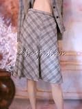 Dolce & Gabbana - $995 New DOLCE & GABBANA Plaid Wool Flare Skirt 36 / 2