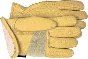 BOSS LEATHER GLOVES THINS LINED LG