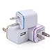 Wall Charger,3-Pack Universal 1.0 AMP Home AC USB Power Charger Adapter Wall Plug for Apple iPhone 6 6s Plus 5S/5C Samsung Galaxy S5/6/7 HTC LG Motorola Windows Phone and More(Blue/Purple/Gold)