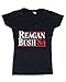 Shop4Ever® Reagan Bush 84 Women's V-Neck Republican Presidential Campaign Shirts SLIM FIT