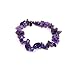 Amethyst Polished Chip Single Strand Woven Stretch title=