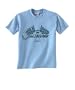 Camaro - Blue Crossed Flags - Light Blue Youth Tee
