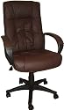 BROWN PADDED LUXURY LEATHER OFFICE CHAIR