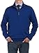 Bianco B Men's Mock Neck 1/4 Zip Sweater Relaxed Fit