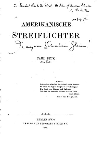 Amerikanische Streiflichter (German Edition)