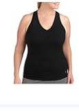 Women's Plus-Size Dri-More racerback mesh tank with built in bra - Gym workout