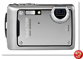 Olympus Stylus 770SW 7.1MP Digital Camera with 3x Optical Zoom (Silver)