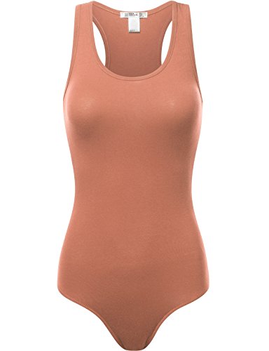 FPT Womens Basic Tank Top Bodysuit TUSCANY MEDIUM
