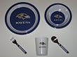 BALTIMORE RAVENS Team Logo 5 Piece Baby / Child Dinner Set ( Sipping cup, Plate, Bowl, Fork, and Spoon )