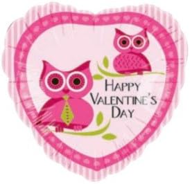 18" Valentine's Day Owl Balloon