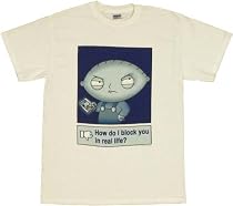 Family Guy Stewie Real Life Facebook Block T-shirt