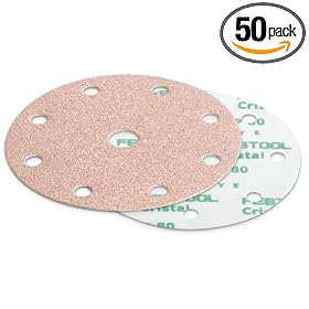 Festool 496601 Abrasives, 6 inches Diameter Cristal P40 Grit, 50 Pack