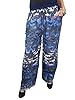Women's Wide Leg Printed Palazzo Pants Long Gaucho Boho Pant (Print5)