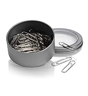 Tin of Metal Paper Clips