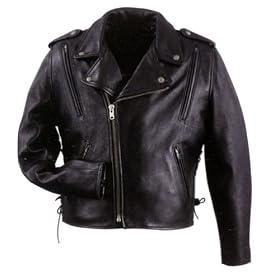 Men's Leather Vented Cool Rider Jacket: Automotive