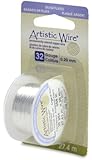 Artistic Wire 32-Gauge Tarnish Resistant Silver Wire, 30-Yard