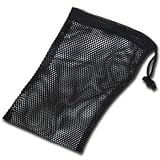 Black Mesh Bag W/Drawstring
