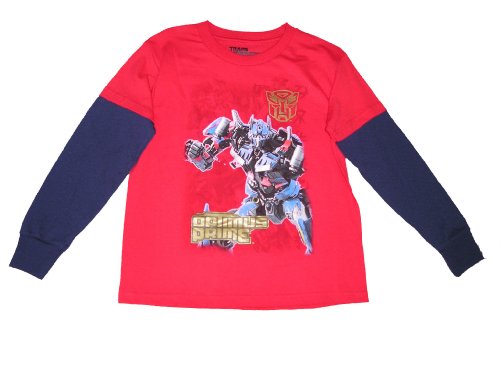  Transformers Optimus Prime Boys Long Sleeve Shirt