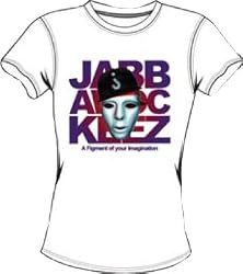 Jabbawockeez Dance Stack Face Hat Logo White Juniors/Ladies T-shirt Tee