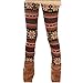Zeagoo Women's Soft Knitted Warm Multi-patterns Tights Leggings Black