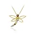18K Gold over Sterling Silver Multi Color Gemstone title=