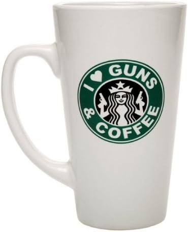 I Love Guns & Coffee Café Mug