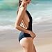 Zero City Women Swimsuit One-Piece Sexy Backless Monokini, Black, Size Small