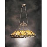Kichler Lighting 65101 3 Light Indio Pool Table Island Light, Dore Bronze