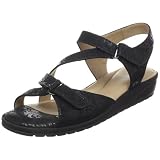 BeautiFeel Women's Moderna Wedge Sandal,Black Spark Nubuck,43 EU/12-12.5 M US