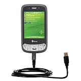 Classic Straight USB Cable for the HTC P4350 with Power Hot Sync and Charge capabilities - Gomadic Brand w/ TipExchange Technology