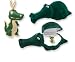 Alligator Crystal Necklace In Green Figural Gift Box