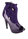 Lycra Sock Peep Toe Bootie