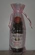 6x14 Organza Sheer Bags - Bottle/Wine Bags Gift Pouch - Pink (3 Bags)