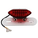 Silver Bracket 12V LED Brake Tail Light Turn Signals Integrated License Plate For... by OEM