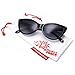 Tip Pointed Cat Eye Sunglasses (Black)