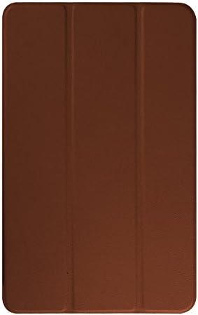 SamSung Galaxy Tab E 9.6 Case,QFJ Ultra Slim Flip PU Leather Stand Cover Case, with Auto Sleep/Wake Up Function for Galaxy Tab E 9.6 inch (SM-T560) 2016 Release (Brown)