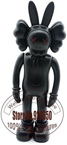 12 inch original fake Kaws pink rabbit kaws rabbit 100% real picture kaws factory product (Black)