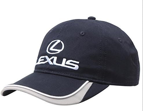 Navy LEXUS Car Profession Baseball Cap Hat -F1 Racing Cup Leisure 100% Cotton Dual Buick Logo Golf Sport Travel Outdoor Adjustable Hat Headgear