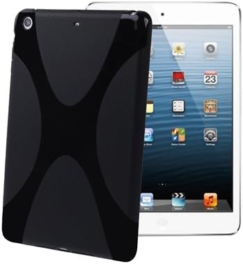 Keesooy X Series Premium TPU Rubber Skin Case for iPad Mini (Black)