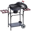 Barbecue Grillwagen, Kohlegrill mit emaillierte Feuersch�ssel