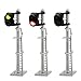 JTD1503GR 3PCS Model Railroad Train Signals 2-Lights Block Signal N Scale 12V Green-Red Traffic Lights for Train Layout New