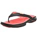 Reebok Women's EasyTone Flip Sandal,Black/Stellar Pink/Coral,8 M