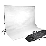 Lightfox� HISY02Set_weiss3m Hintergrundsystem inkl. Hintergrundstoff 3 x 3m mit Tragetaschevon "Lightfox�"
