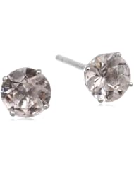 14k White Gold Morganite Stud Earrings