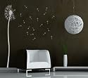 Wandtattoo 3024 Pusteblume Farbe: hellgrau, Sehr grosses Format Blume 32x160cm+ 20 Samen XXL , Decosticker Wandaufkleber Wandsticker Dekoration wiederabl&ouml;sbar. G&uuml;nstiger als Bilder oder Gem&auml;lde oder Bild