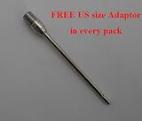 picture of NPC 2mm Standard Needle Inflation Adaptor PACK of 2 + FREE US Style Adaptor