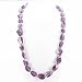 Amethyst Faceted Nugget Gemstone Beaded Necklace with Gold Vermeil KARMA Tag, 16 1/2" Length, #7556