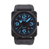 Bell & Ross Men's BR-03-92-BLUE Aviation Black and Blue Dial Watch Watch