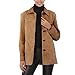 BGSD Women's Classic Suede Leather Car Coat - Caramel Petite XL