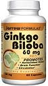 Jarrow Formulations Jarrow Ginkgo Biloba 60mg, 60 Capsules (Pack of 3)